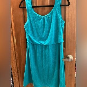 Prana teal tank dress